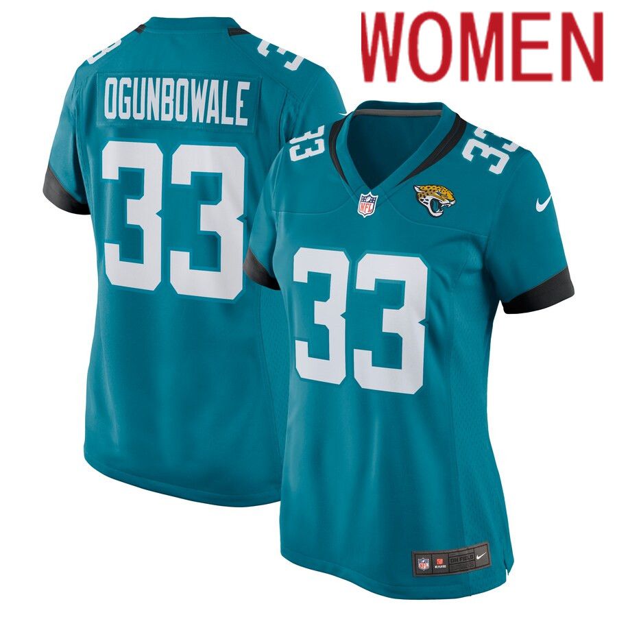 Women Jacksonville Jaguars #33 Dare Ogunbowale Nike Green Nike Game NFL Jersey->women nfl jersey->Women Jersey